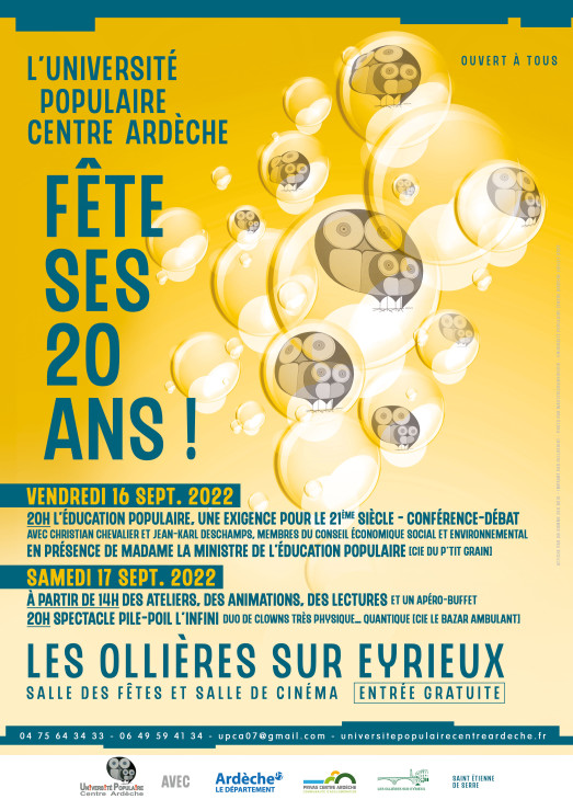 L'Université Populaire Centre Ardèche fête ses 20 ans !