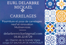 Delarbre Mickaël carrelages - Téléphone : 06 81 22 87 29 Delarbre Mickaël carrelages - Téléphone : 06 81 22 87 29