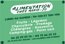 Alimentation chez Marie Jo